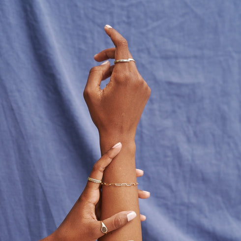 The Paperclip Bracelet in Yellow Gold