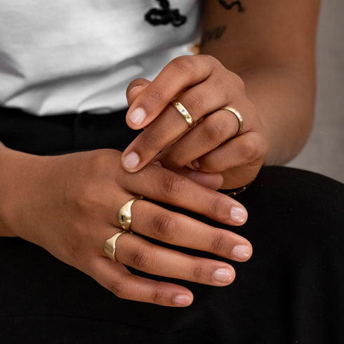 Your Grandmother's Signet in Yellow Gold