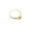 Four Claw Round Citrine Ring in Yellow Gold