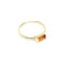 Channel Set Citrine Baguette Ring in Yellow Gold