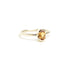 Partial Bezel Set Oval Citrine Ring in Yellow Gold