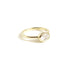 Maia ~ Horizontally Bezel Set Oval Diamond Ring