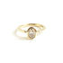 Maia ~ Vertically Bezel Set Oval Diamond Ring