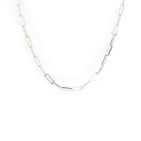 The Paperclip Chain in Silver