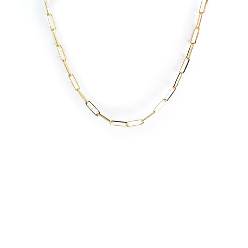 The Paperclip Bracelet in Yellow Gold