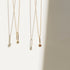 Tourmaline Dot Pendant Charm in Silver