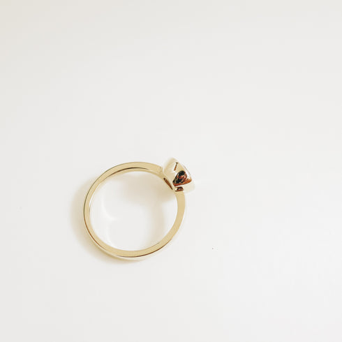 Maia ~ Bezel Set Round Diamond Ring