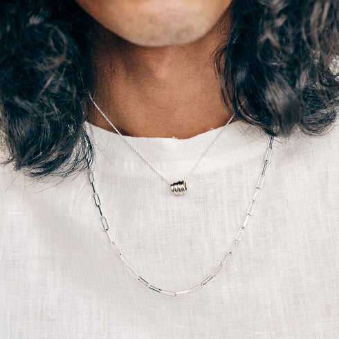 The Paperclip Chain in Silver