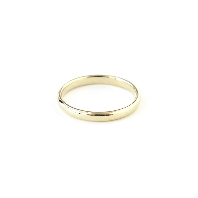 Half Round Band in Yellow Gold – Dear Rae Jewellery